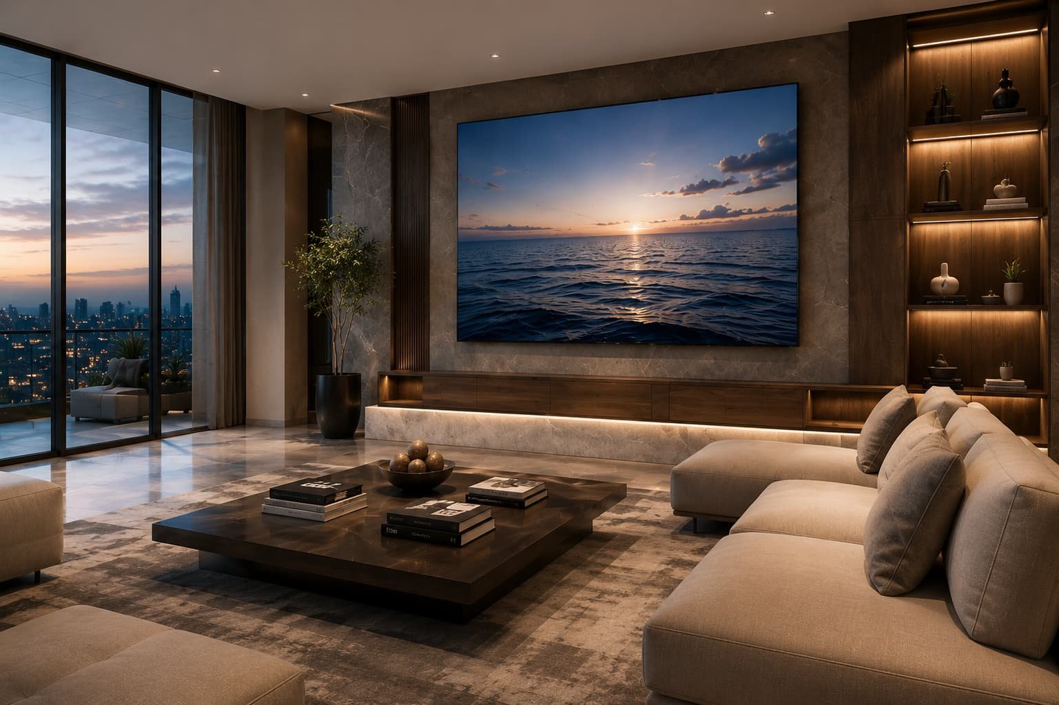 Luxury residential lounge