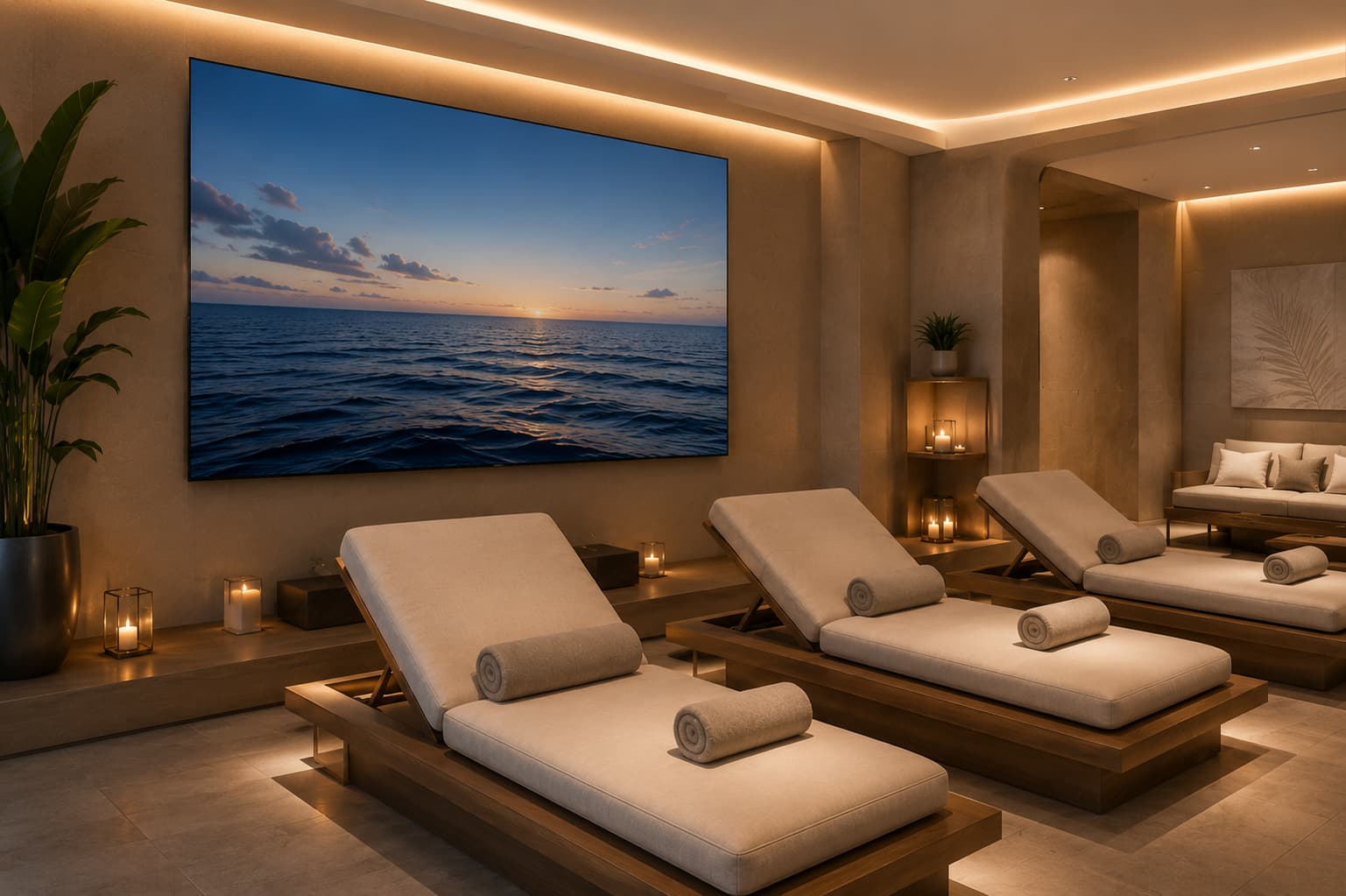 Wellness spa environment